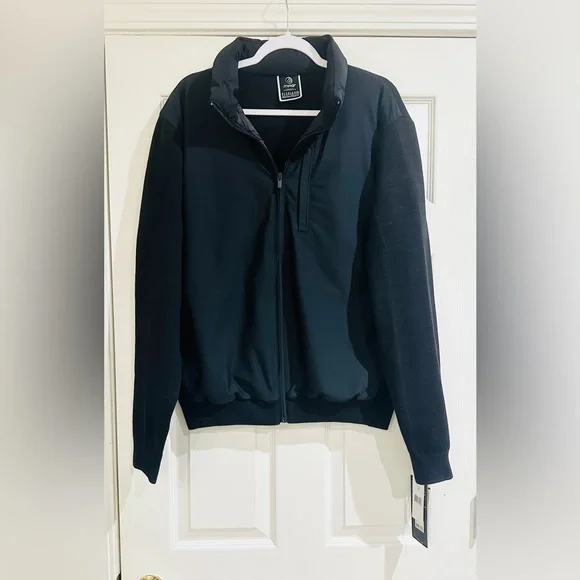 NWT MPG Men’s Black Full Zip Hooded Jacket Size XL - Picture 1 of 13